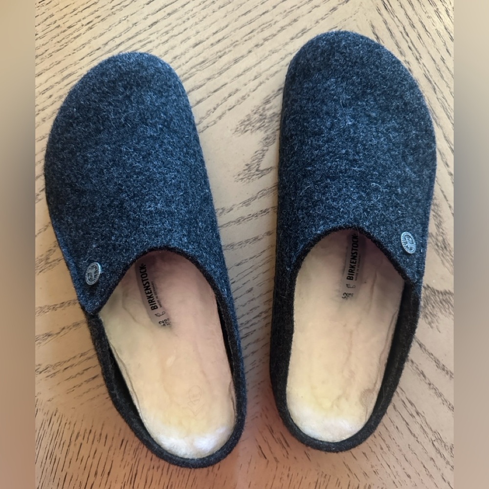 Birkenstock Wool Upper Upper,genuine Sheepskin Lining, Sz42(EU);USA10, New - Picture 1 of 9